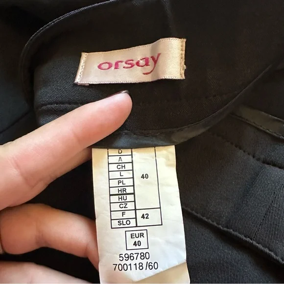 Orsay Skirt Womens Black Fluted Hem Flare Flutter Fit Flare Size Large - Picture 4 of 5